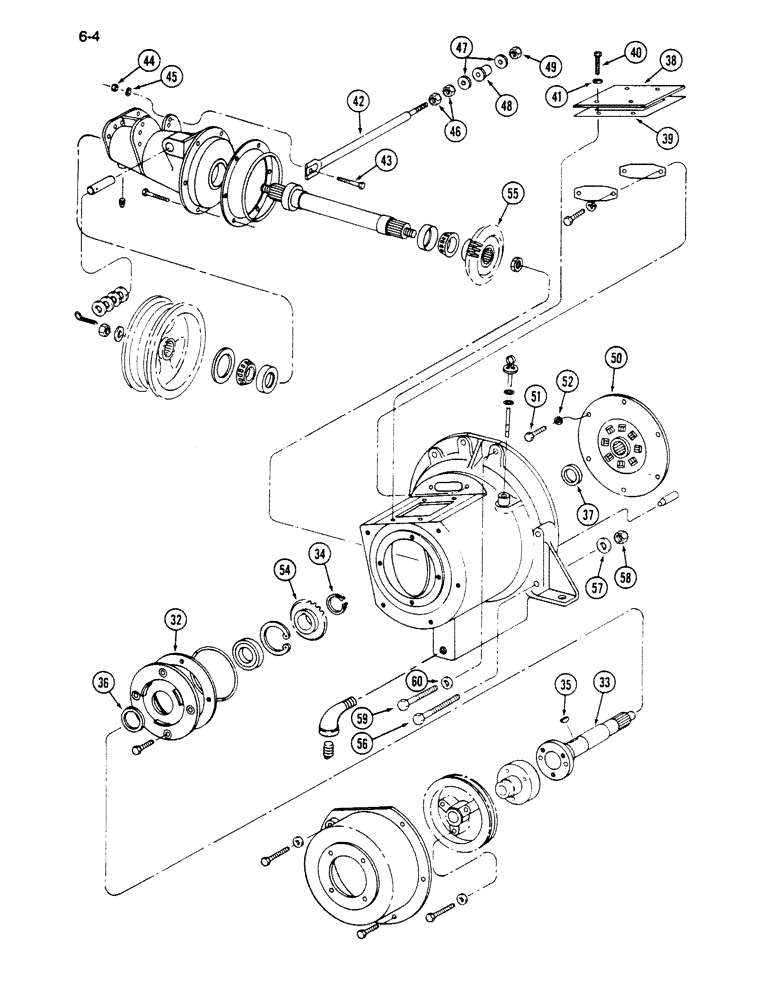 Схема запчастей Case IH 1620 - (6-004) - POWER TAKEOFF DRIVE (CONTD) (03) - POWER TRAIN