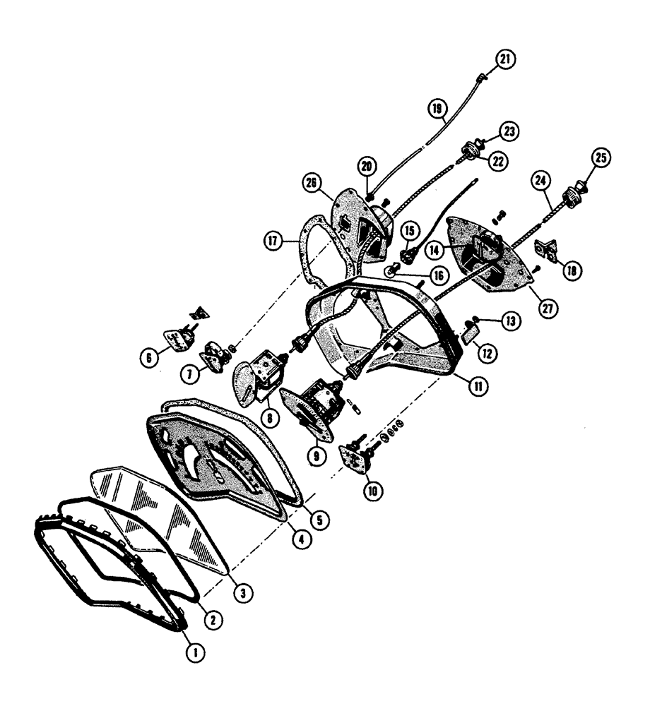 Схема запчастей Case IH 630 - (049) - PARTS FOR STEWART WARNER - INSTRUMENT CLUSTER (04) - ELECTRICAL SYSTEMS