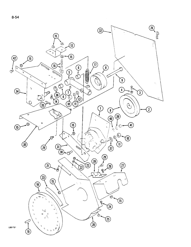 Схема запчастей Case IH 1640 - (8-54) - REEL PUMP DRIVE, DRIVE AND CONNECTIONS (07) - HYDRAULICS