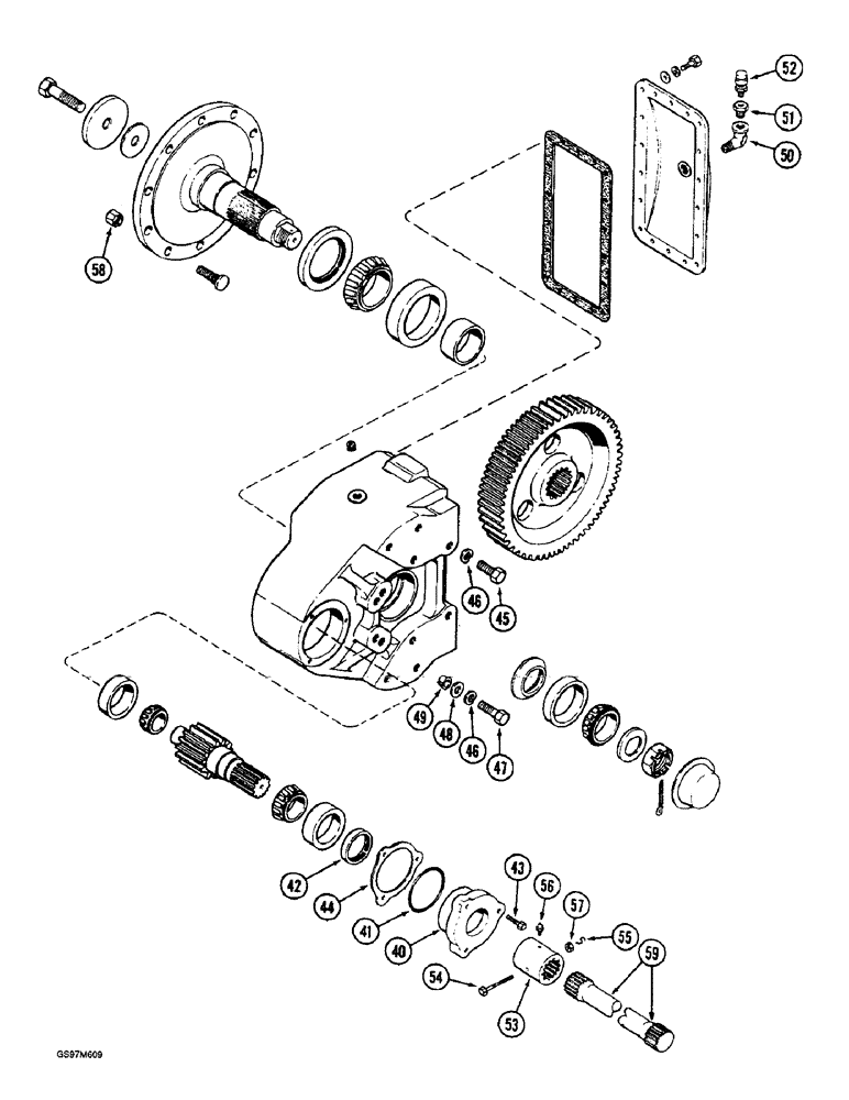 Схема запчастей Case IH 1660 - (6-76) - FINAL DRIVE, PRIOR TO P.I.N. JJC0103800 (CONTD) (03) - POWER TRAIN