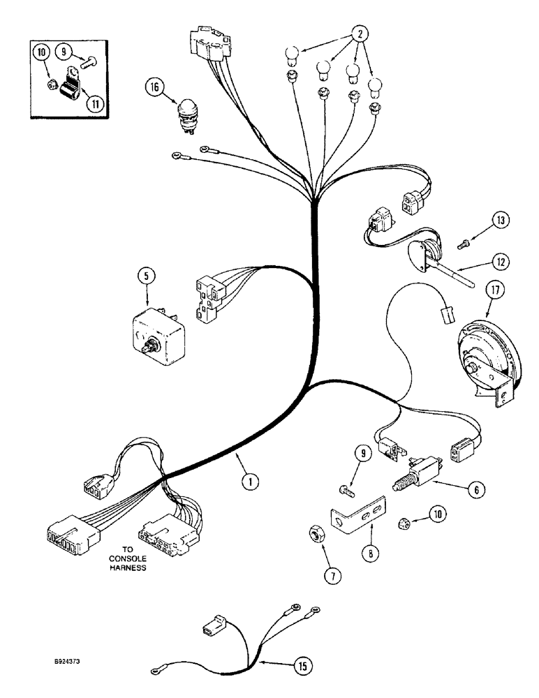 Схема запчастей Case IH 1644 - (4-04) - STEERING COLUMN HARNESS (06) - ELECTRICAL