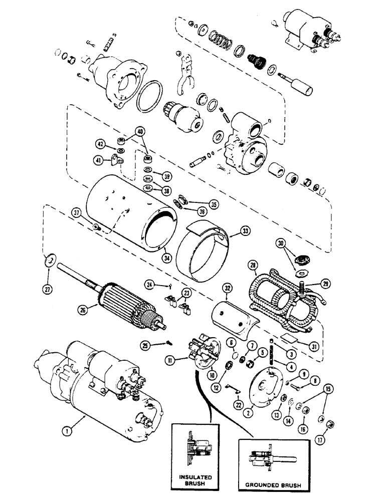 Схема запчастей Case IH 2670 - (108) - STARTER (04) - ELECTRICAL SYSTEMS