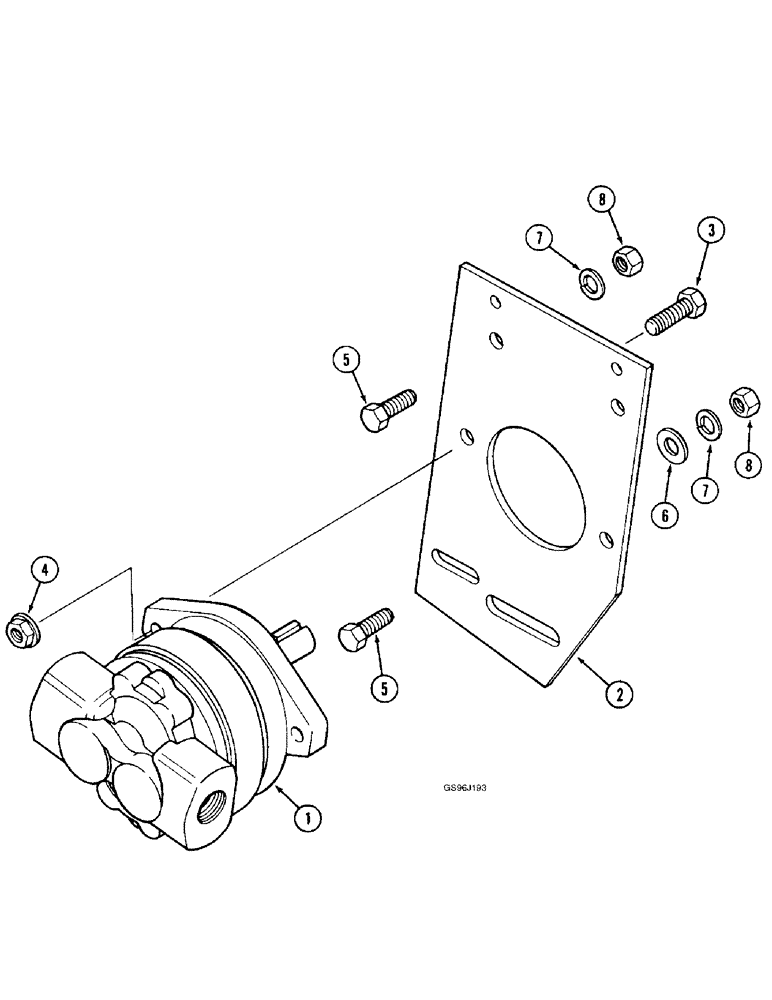 Схема запчастей Case IH 1660 - (8-50) - REEL DRIVE, PUMP ASSEMBLY (07) - HYDRAULICS