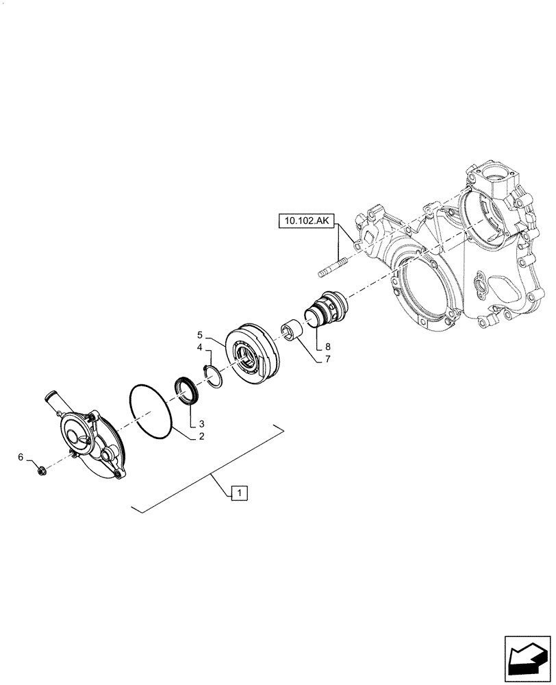 Схема запчастей Case IH SV300 - (10.304.AP) - ENGINE BREATHERS (10) - ENGINE