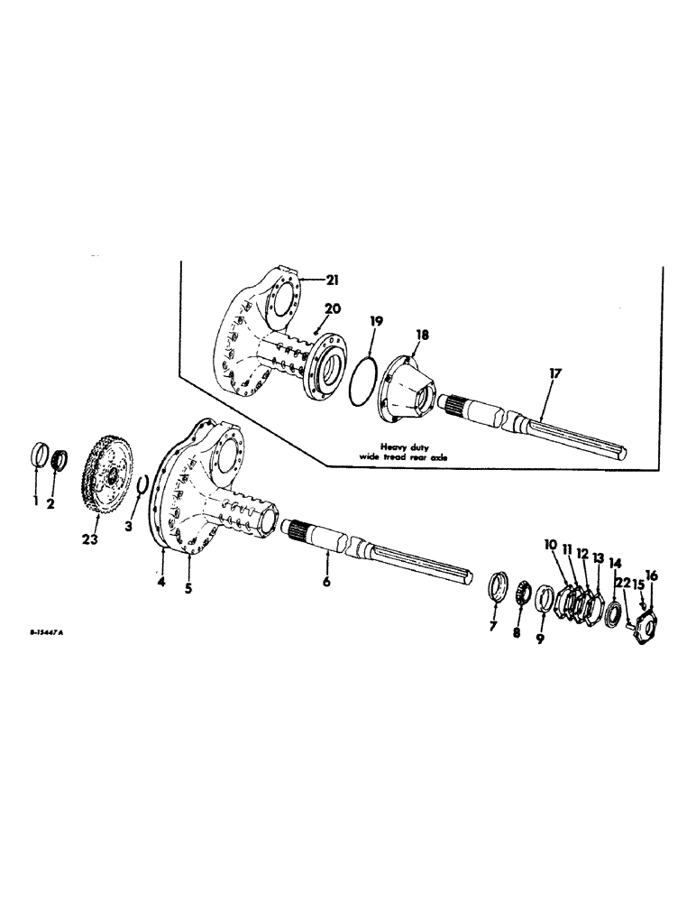 Схема запчастей Case IH 1256 - (B-20) - POWER TRAIN, REAR AXLE AND CONNECTIONS (03) - POWER TRAIN