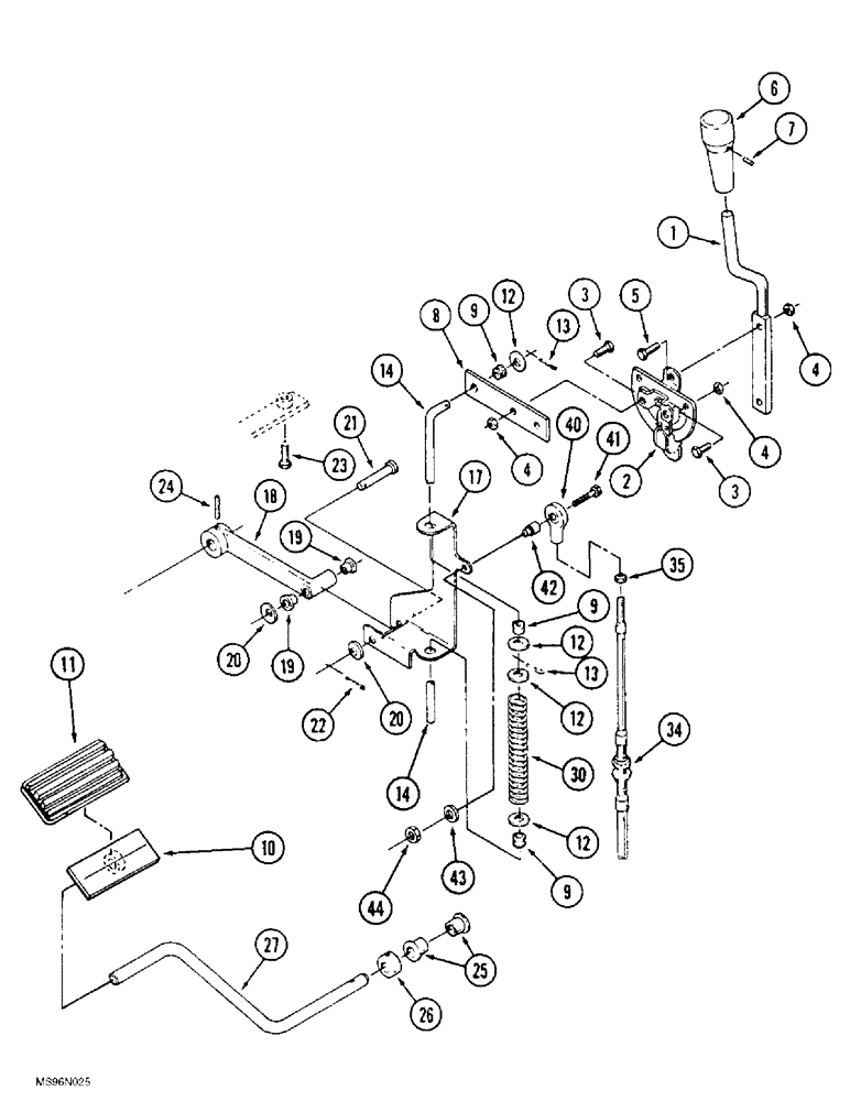 Схема запчастей Case IH 9370 - (3-06) - THROTTLE AND DECELERATOR CONTROLS, CAB MODELS ONLY (03) - FUEL SYSTEM