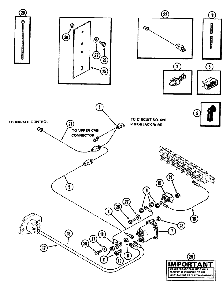 Схема запчастей Case IH 3294 - (4-112) - ELECTRIC POWER ATTACHMENT, IMPLEMENT MONITOR (04) - ELECTRICAL SYSTEMS