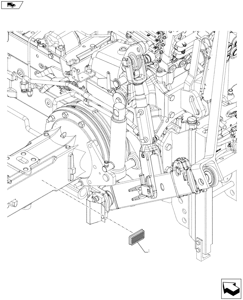 Схема запчастей Case IH FARMALL 85C - (55.404.BH[05]) - VAR - 332717, 743580, 743581 - REFLECTOR - NA (55) - ELECTRICAL SYSTEMS