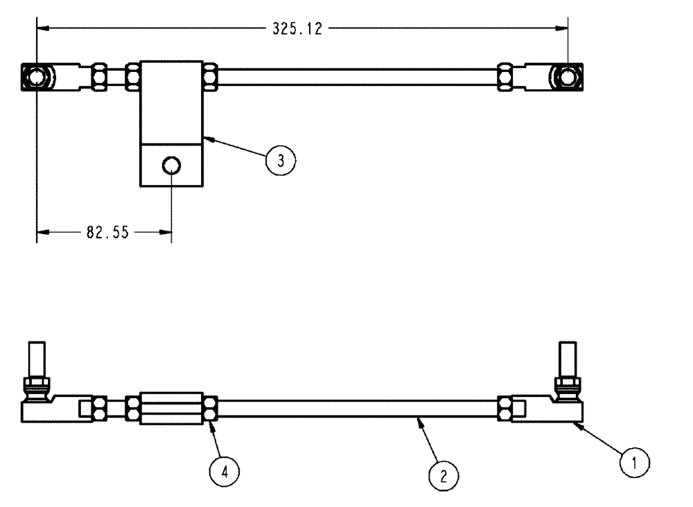 Схема запчастей Case IH 3210 - (03-048) - SHIFT LINKAGE ASSEMBLY (01) - ENGINE