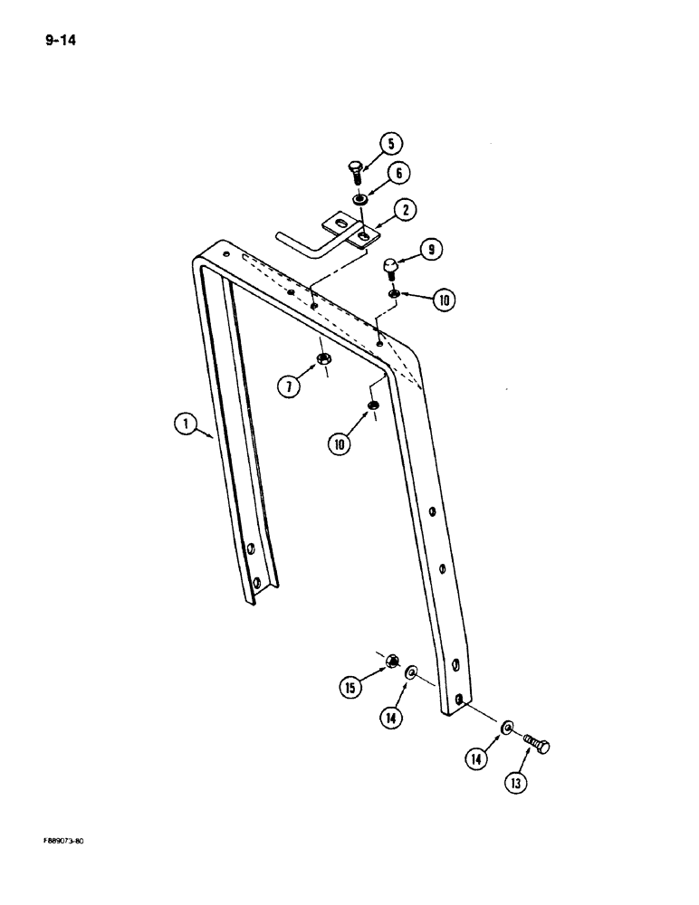 Схема запчастей Case IH 9180 - (9-14) - HOOD SUPPORT (09) - CHASSIS/ATTACHMENTS