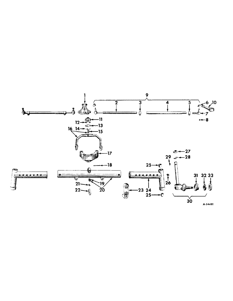 Схема запчастей Case IH 200 - (298) - ATTACHMENTS, ADJUSTABLE WIDE FRONT AXLE, SPECIAL, FARMALL 240 TRACTORS Attachments