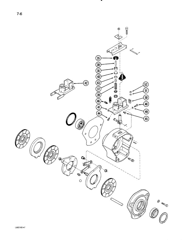 Схема запчастей Case IH 1670 - (7-06) - MASTER BRAKES, (CONT) (5.1) - BRAKES