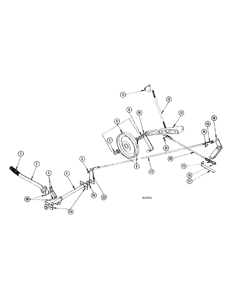 Схема запчастей Case IH 660 - (118) - MAIN COMBINE DRIVE TIGHTENER LINKAGE, BEATER DRIVE, BEFORE NUMBER 8357001 