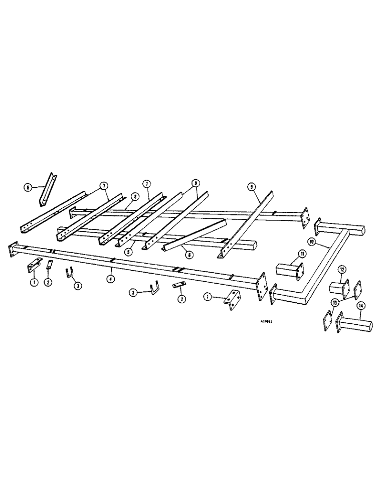 Схема запчастей Case IH FC-SERIES - (70) - MAIN FRAME AND EXTENSION, 14-6 