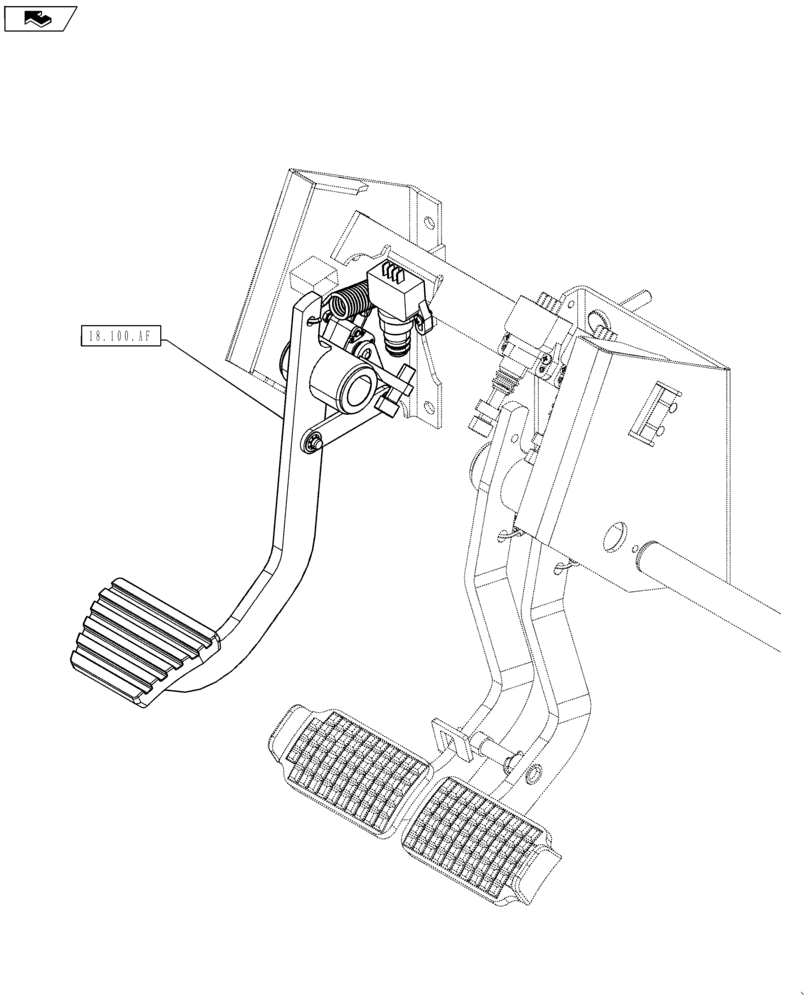 Схема запчастей Case IH MAXXUM 115 - (00.000.18) - PICTORIAL INDEX - CLUTCH (00) - GENERAL & PICTORIAL INDEX