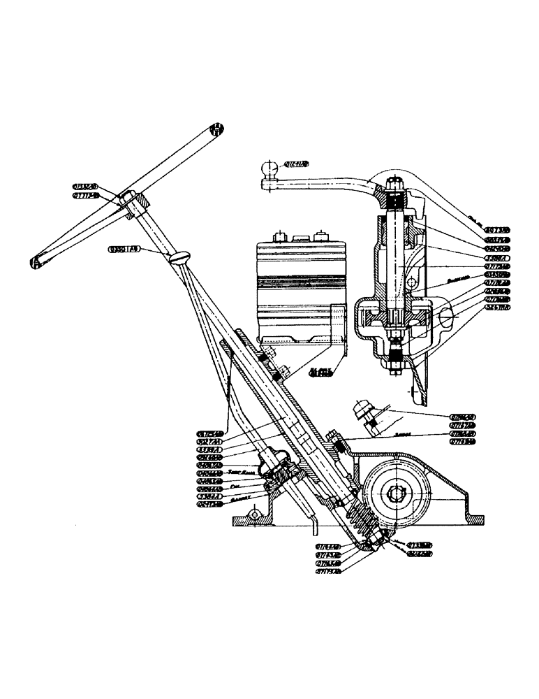 Схема запчастей Case IH DO-SERIES - (130) - STEERING GEAR ASSEMBLY, FOR "D" - "DC" TRACTORS (05) - STEERING