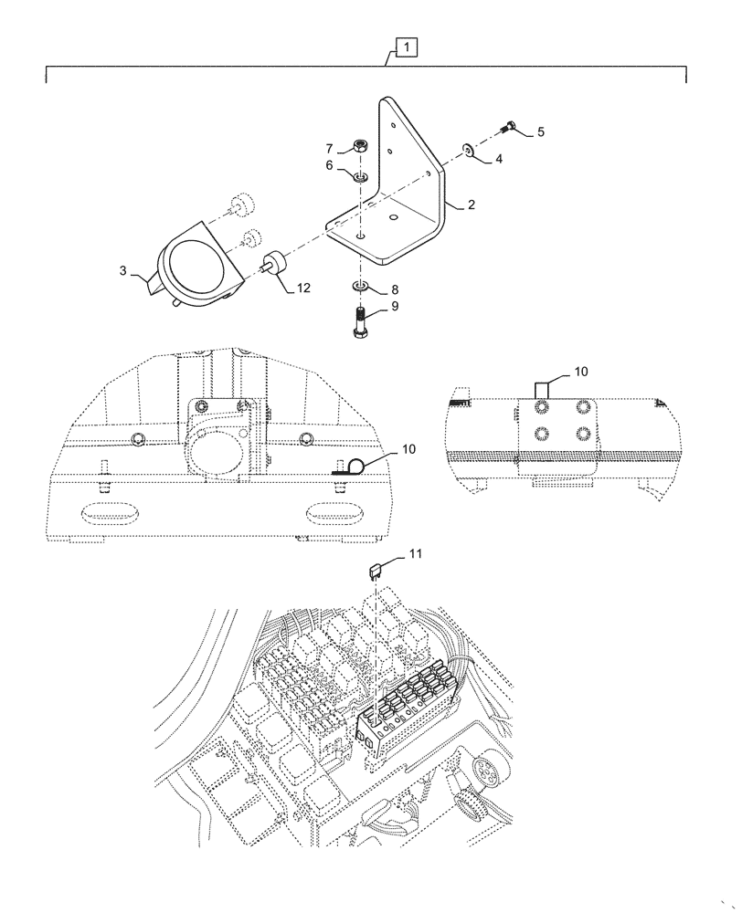 Схема запчастей Case IH STX380 - (04-10[02]) - GROUND SPEED SENSOR (VANSCO) (04) - ELECTRICAL SYSTEMS