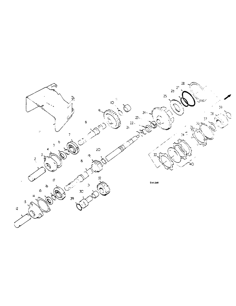 Схема запчастей Case IH 2500 - (07-046) - INDEPENDENT POWER TAKE OFF, DUAL SPEED, 574 UP TO S/N 10036, 2500 UP TO S/N 593 (04) - Drive Train