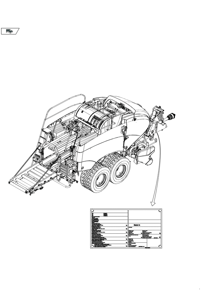Схема запчастей Case IH LB324P - (00.100.02) - IDENTIFICATION PLATES (00) - GENERAL & PICTORIAL INDEX