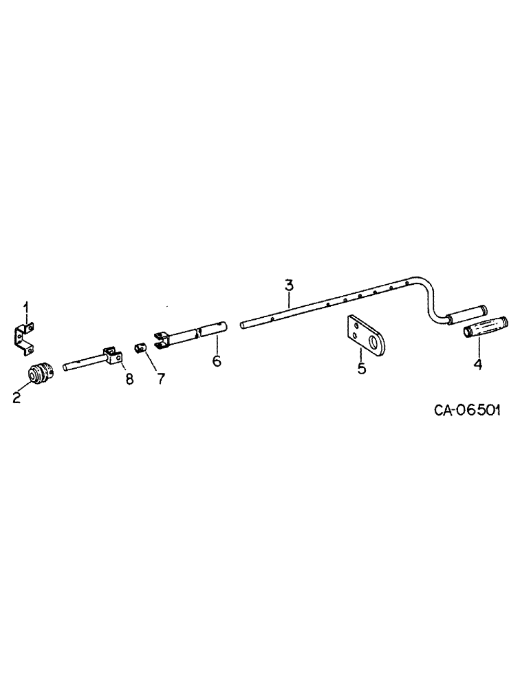 Схема запчастей Case IH 10 - (B-16) - REMOTE CRANK-TYPE SPOUT CONTROL 