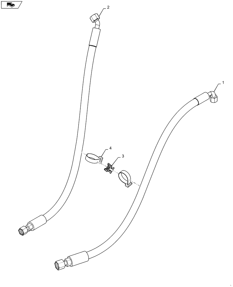 Схема запчастей Case IH 6130 - (10.216.BA) - FUEL LINE, ENGINE (10) - ENGINE