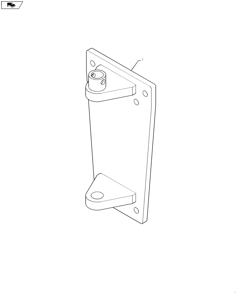 Схема запчастей Case IH 3380 - (80.180.AU[07]) - DELUXE AUGER MOUNTING PLATE (80) - CROP STORAGE/UNLOADING