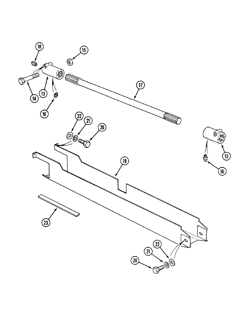 Схема запчастей Case IH 1494 - (5-144) - FRONT AXLE DRIVE SHAFT, MFD TRACTORS, PRIOR TO P.I.N. 11518001 (05) - STEERING