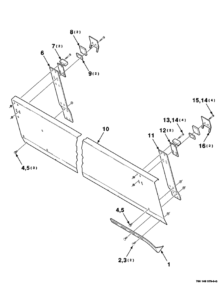 Схема запчастей Case IH 425 - (6-18) - PANEL ASSEMBLY, RIGHT (58) - ATTACHMENTS/HEADERS