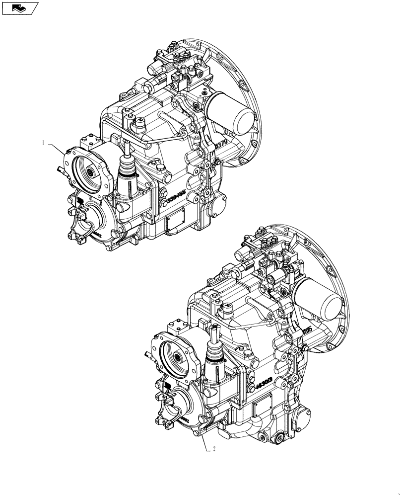 Схема запчастей Case IH 586H - (21.111.01[00]) - TRANSMISSION (21) - TRANSMISSION