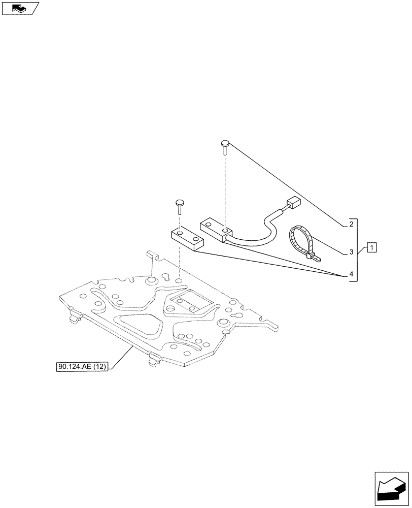 Схема запчастей Case IH FARMALL 105C - (55.408.BL[01]) - VAR - 332850 - DRIVER SEAT, SWITCH (55) - ELECTRICAL SYSTEMS