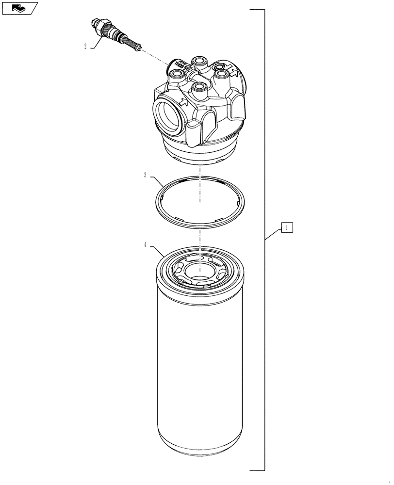 Схема запчастей Case IH SR220 - (35.300.BP) - HYDRAULIC OIL FILTER (35) - HYDRAULIC SYSTEMS
