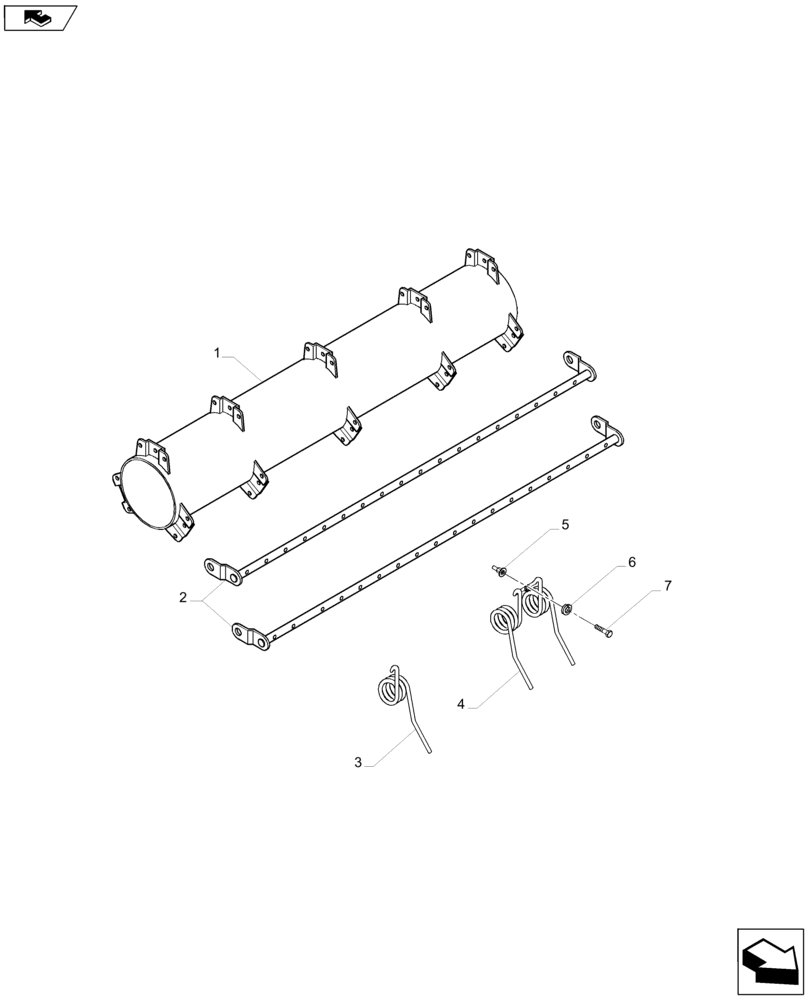 Схема запчастей Case IH 3020-35 - (58.101.06) - STEEL TINES, PICKUP REEL, 6 BAT (58) - ATTACHMENTS/HEADERS