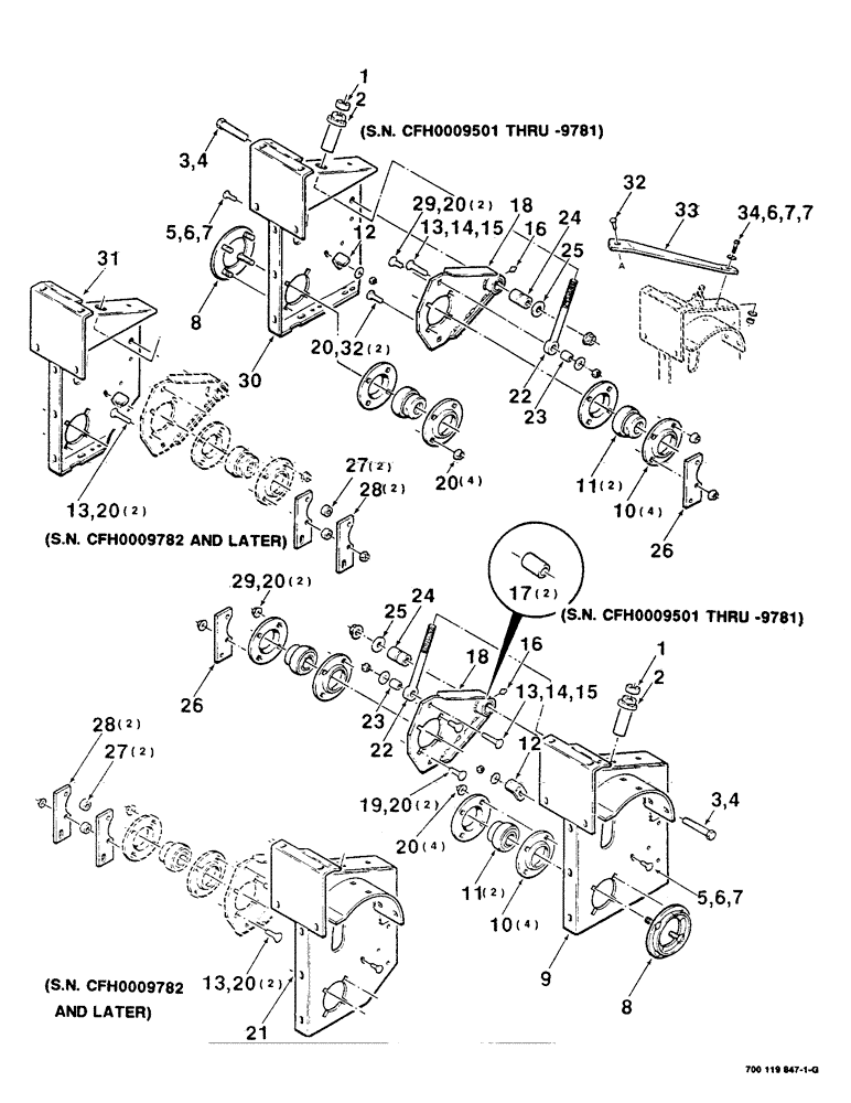 Схема запчастей Case IH 8380 - (5-06) - HAY CONDITIONER PANELS, LEFT AND RIGHT, ASSEMBLY (09) - CHASSIS