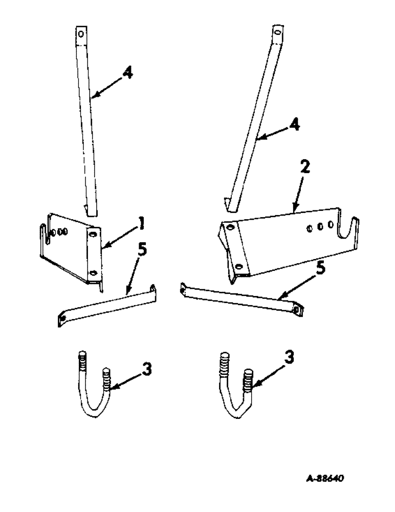 Схема запчастей Case IH DRY - (A-092) - DRY FERTILIZERS, HOPPER FRAME SUPPORT BRACKETS & BRACES, FOR 715 LB. CAPACITY HOPPERS 