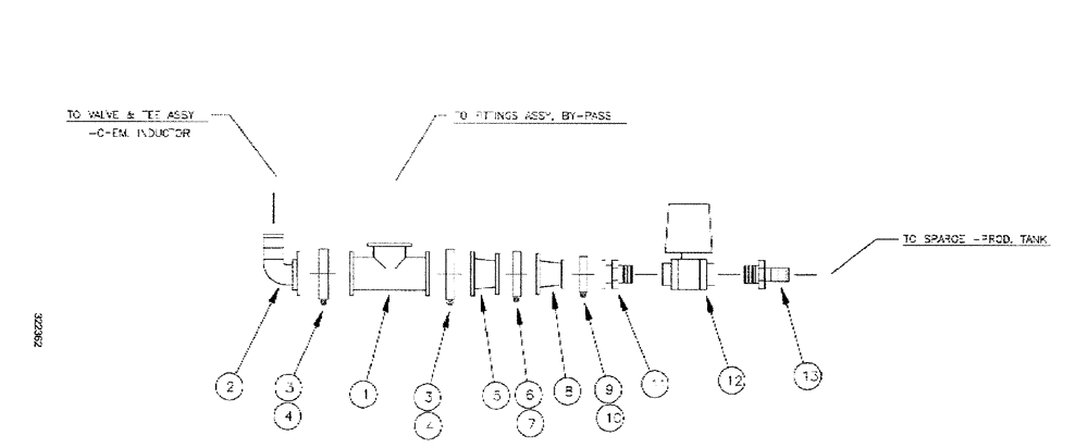 Схема запчастей Case IH SPX3200 - (09-014) - PRESSURE FITTINGS ASSY. - SS ELLIPT. TANK (78) - SPRAYING