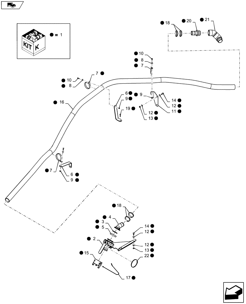 Схема запчастей Case IH 3230 - (88.075.02) - 2" FRONT FILL DIA KIT (88) - ACCESSORIES