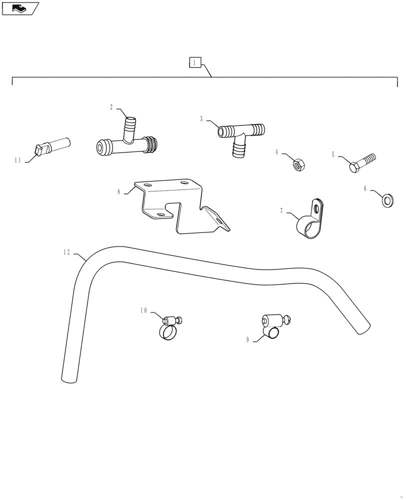 Схема запчастей Case IH QUADTRAC 500 - (88.010.05) - DIA KIT - DEF TANK BREATHER (88) - ACCESSORIES