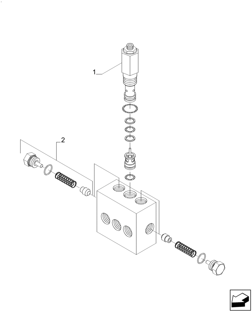 Схема запчастей Case IH A8800 - (35.359.AP) - HYDRAULIC VALVE (COUNTER BALANCE) (35) - HYDRAULIC SYSTEMS