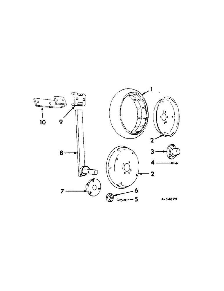 Схема запчастей Case IH 309 - (M-15) - GAUGE WHEEL WITH ZERO-PRESSURE TIRE 