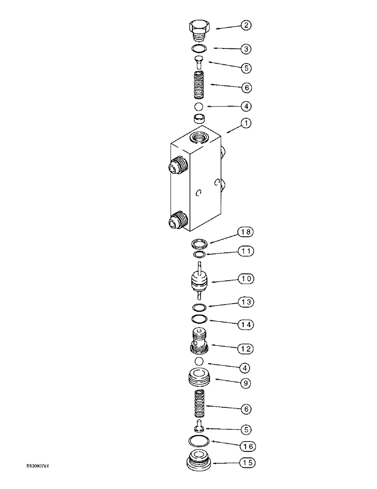 Схема запчастей Case IH 955 - (8-48) - ALTERNATING LOAD CHECK VALVE (08) - HYDRAULICS