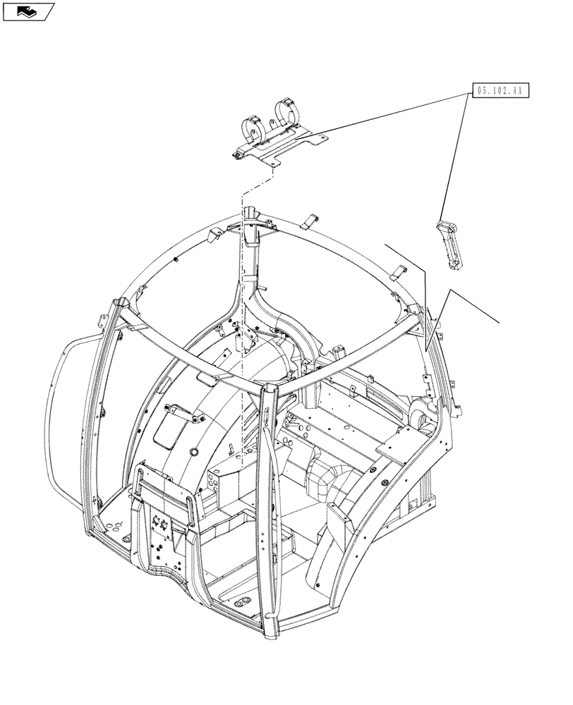 Схема запчастей Case IH MAXXUM 115 - (00.000.05) - PICTORIAL INDEX - MACHINE COMPLETION AND EQUIPMENT (00) - GENERAL & PICTORIAL INDEX