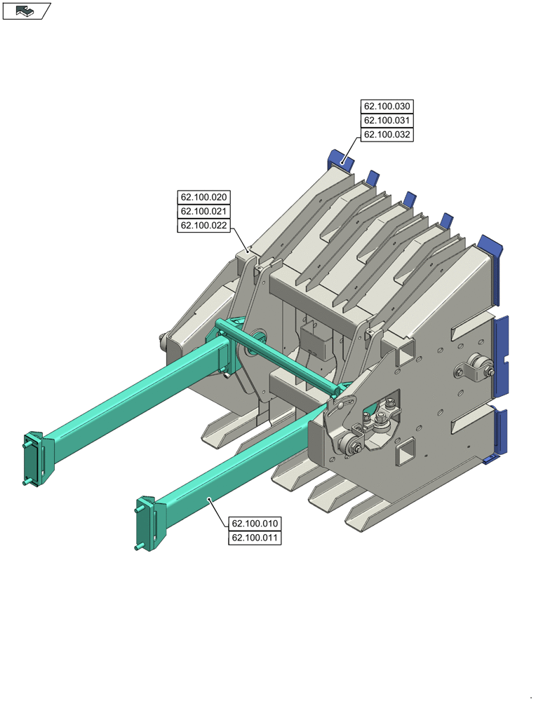 Схема запчастей Case IH LB324P - (00.000.62) - PICTORIAL INDEX - PRESSING - BALE FORMATION (00) - GENERAL & PICTORIAL INDEX