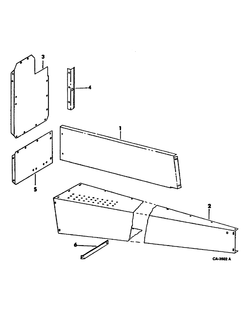 Схема запчастей Case IH 915 - (20-04) - SEPARATOR, SEPARATOR SHIELD LEFT Separation