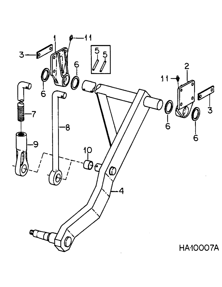 Схема запчастей Case IH 6000 - (A-06) - WHEEL AXLE, 10 FOOT AND 13 FOOT 