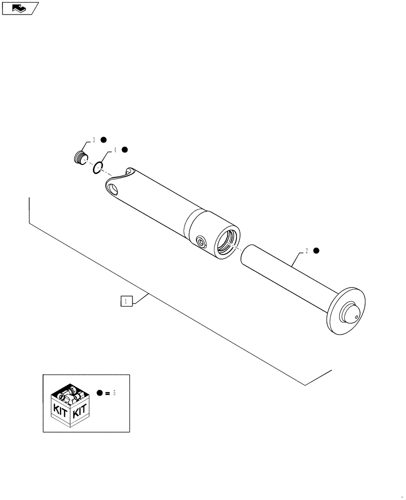 Схема запчастей Case IH MAGNUM 310 - (48.134.AJ[01]) - TRACK ASSY - TENSION CYLINDER (48) - TRACKS & TRACK SUSPENSION