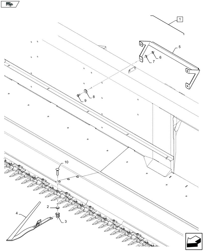 Схема запчастей Case IH 3050-35FT - (88.058.027) - DIA KIT : CROPLIFTER SET - C909 (88) - ACCESSORIES