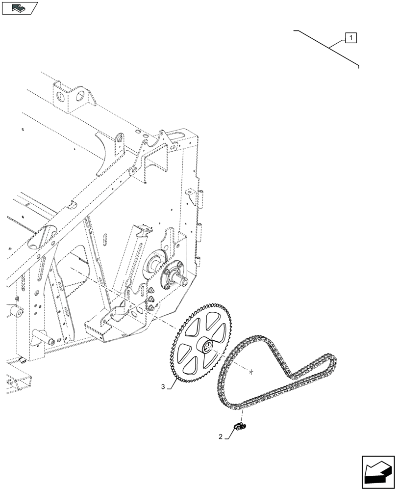 Схема запчастей Case IH 3050-25FT H - (88.058.001) - DIA KIT : LOW RPM TINE AUGER - C955 (88) - ACCESSORIES