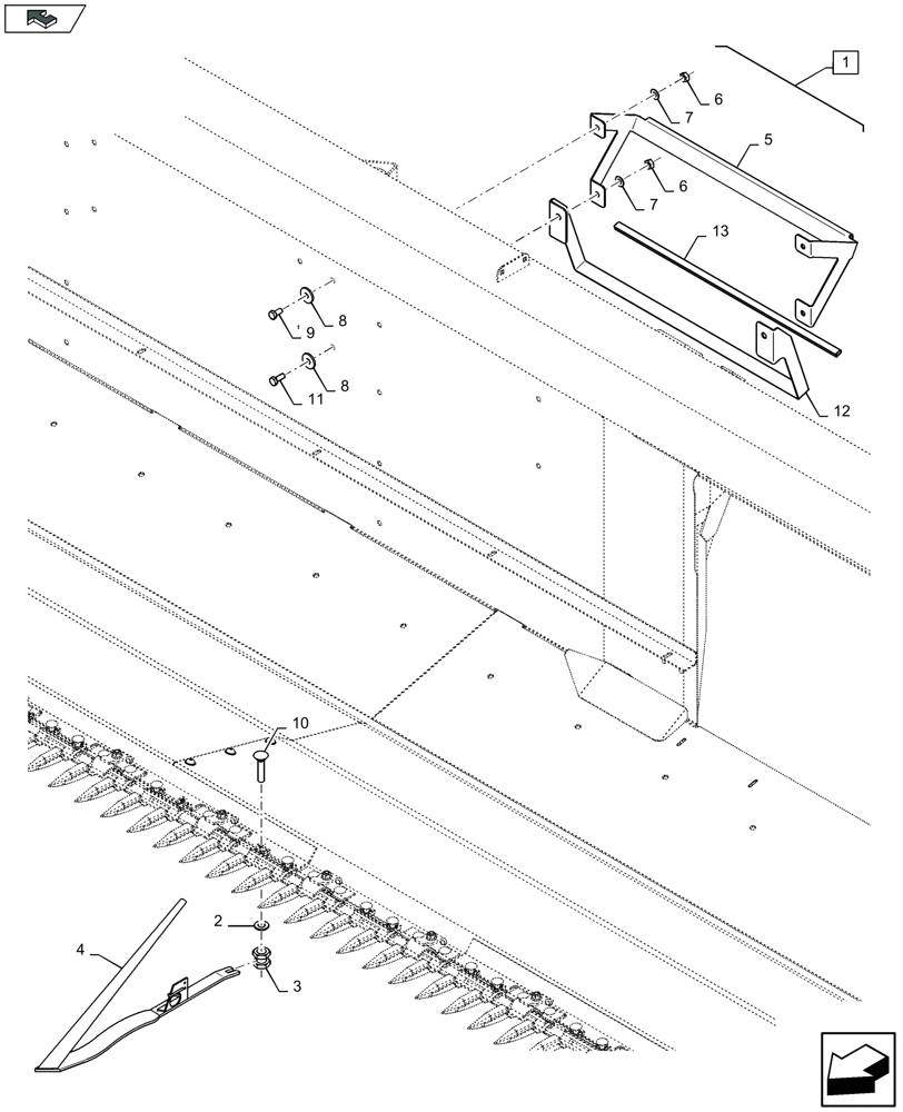 Схема запчастей Case IH 3050-25FT L - (88.058.029) - DIA KIT : CROPLIFTER SET (88) - ACCESSORIES