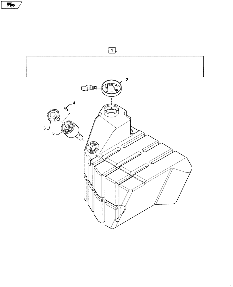 Схема запчастей Case IH STEIGER 500 - (10.500.AA[01]) - DEF TANK - ASSY (10) - ENGINE