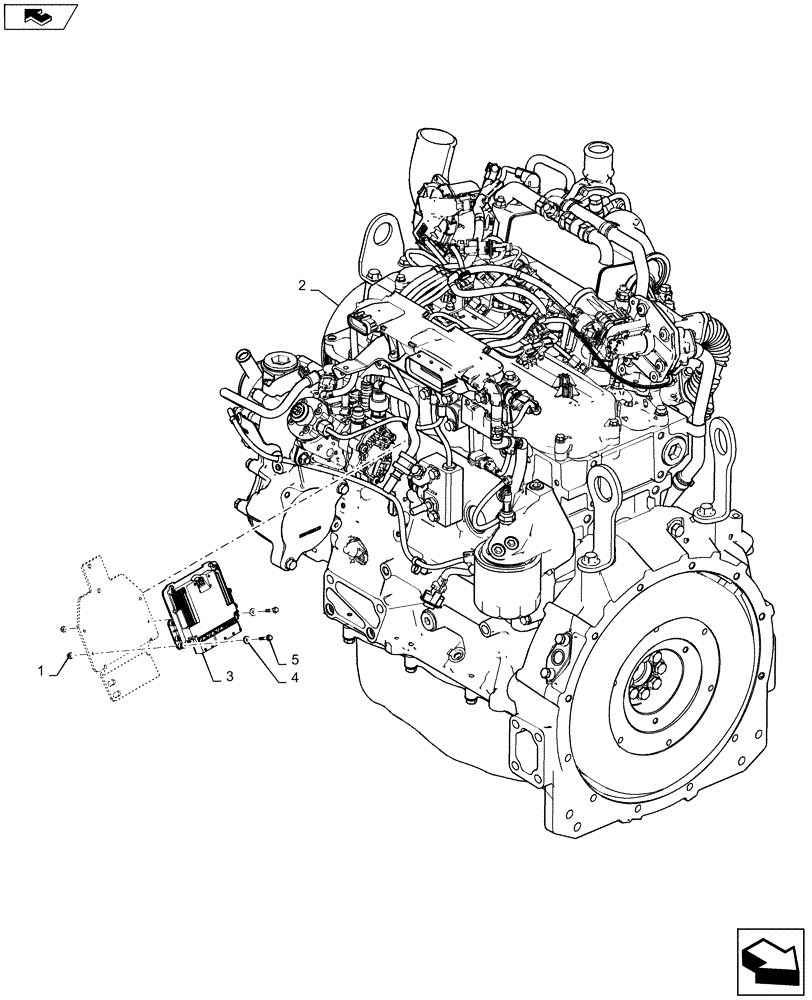 Схема запчастей Case IH SV300 - (10.001.03) - ENGINE (10) - ENGINE